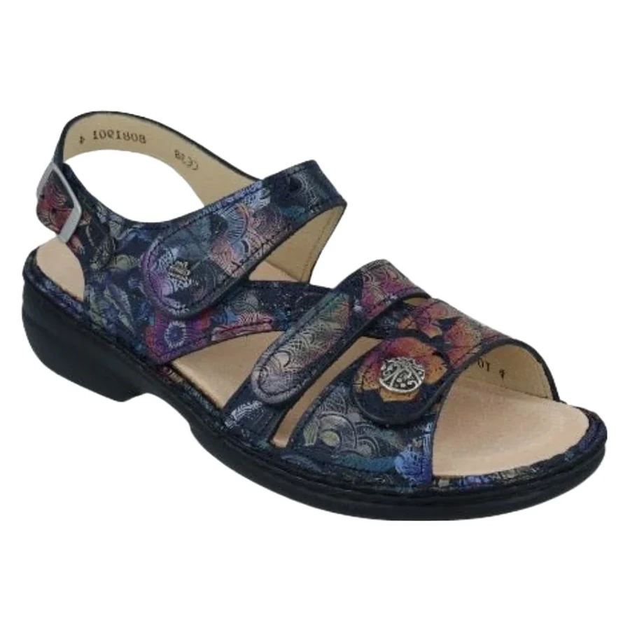 Finn Comfort Gomera Dark Blue Irpino Sandal (Women's) 1 Finn Comfort Gomera Dark Blue Irpino Sandal (Women's)