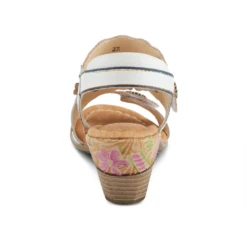 L'Artiste By Spring Step Aromas Sandal White Multi Leather (Women's) 8 L'Artiste By Spring Step Aromas Sandal White Multi Leather (Women's) -Fashion Shoe Store AROMASW 4