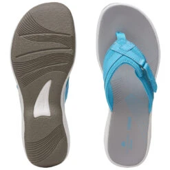 Clarks Breeze Sea Sandal Aqua (Women's) -Fashion Shoe Store Aqu 6