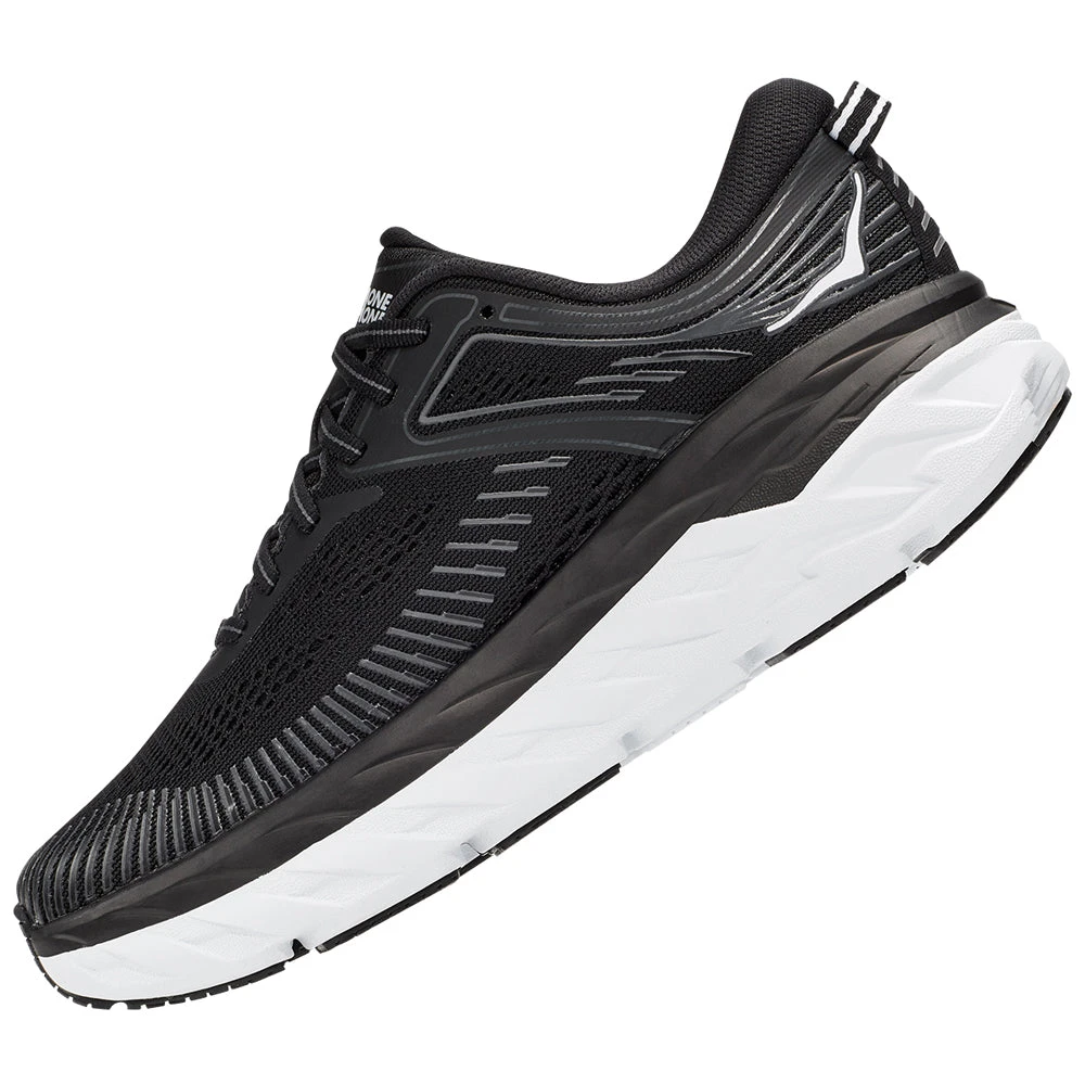 Hoka One One Hoka Bondi 7 Black/White (Women's) 3 Hoka One One Hoka Bondi 7 Black/White (Women's) - Image 3