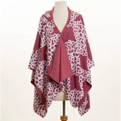 RAINRAPS RainRap Hooded Berry & Berry Clouds (Women's) -Fashion Shoe Store Berry 5