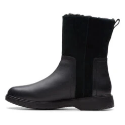 Clarks Un Elda Mid Waterproof Boot (Women's) -Fashion Shoe Store Blk 3 62a7cc65 2ef6 461a 9ebc 1a0c77f1bde9