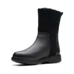 Clarks Un Elda Mid Waterproof Boot (Women's) -Fashion Shoe Store Blk 4 a59f94c5 2643 40a1 b715 f903cdd70770