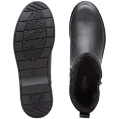 Clarks Un Elda Mid Waterproof Boot (Women's) -Fashion Shoe Store Blk7