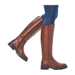 Remonte D0B72-22 Stefanie 72 Tall Boot Chestnut Leather (Women's) -Fashion Shoe Store Che 2