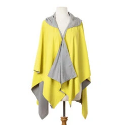 RAINRAPS RainRap Hooded Yellow & Grey (Women's) 7 RAINRAPS RainRap Hooded Yellow & Grey (Women's) -Fashion Shoe Store GryYel 2