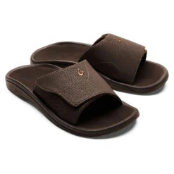 OluKai Nalu Slide Sandal Dark Java (Men's) -Fashion Shoe Store Java 4