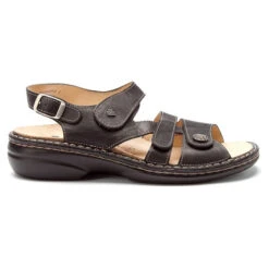 Finn Comfort Gomera Sandal Black Plisseelight (Women's) 9 Finn Comfort Gomera Sandal Black Plisseelight (Women's) -Fashion Shoe Store MAR01698C