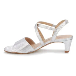 Walking Cradles Liza Heel Silver Lizard Print Leather (Women's) -Fashion Shoe Store Sil 4 3a6a17aa 457f 4720 a848 a40d01de3cf3