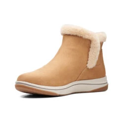 Clarks Breeze Fur Bootie Tan (Women's) -Fashion Shoe Store Tan 4 62f8ba40 05dc 4f4a 85d4 f7105f8b3a0d