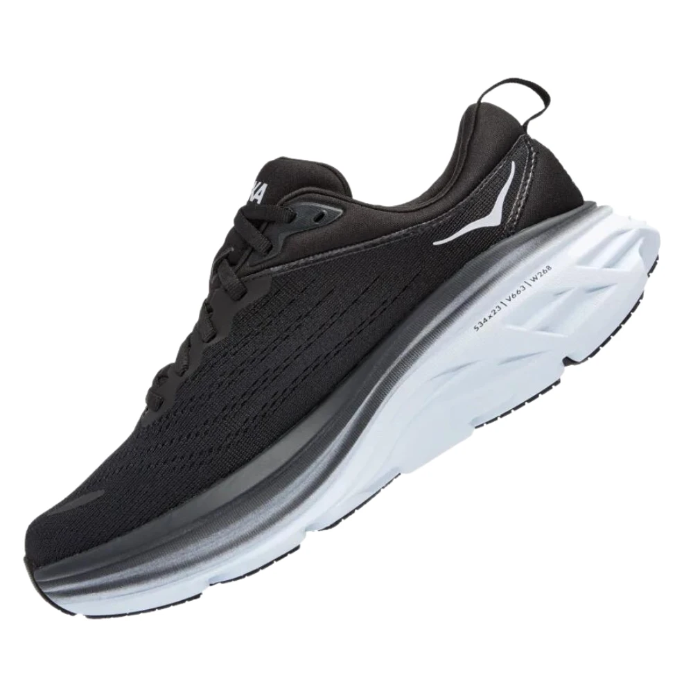 Hoka One One Hoka Bondi 8 Sneaker Black/White (Women's) 4 Hoka One One Hoka Bondi 8 Sneaker Black/White (Women's) - Image 4