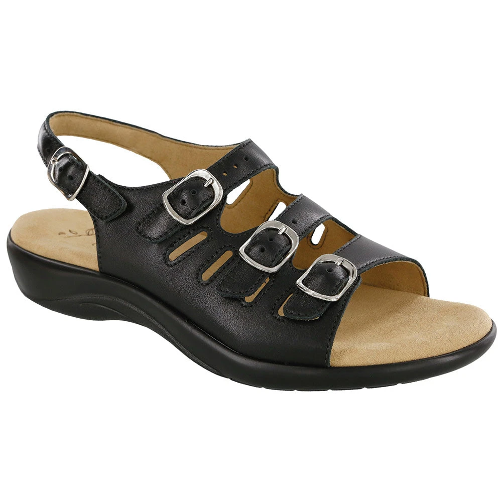 SAS Mystic Sandal Black Leather (Women's) 1 SAS Mystic Sandal Black Leather (Women's)