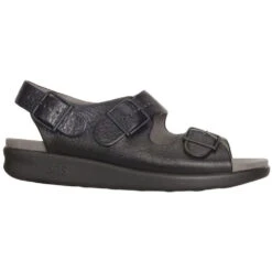 SAS Relaxed Sandal Black Leather (Women's) -Fashion Shoe Store black 3 69618c4f ec43 4126 af2f dfb2a853943e