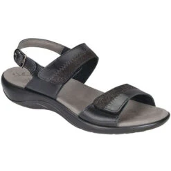Fashion Shoe Store 17 SAS Nudu Sandal Black Midnight Leather (Women's)