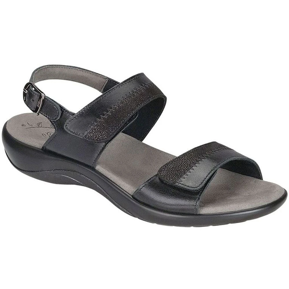 SAS Nudu Sandal Black Midnight Leather (Women's) 1 SAS Nudu Sandal Black Midnight Leather (Women's)