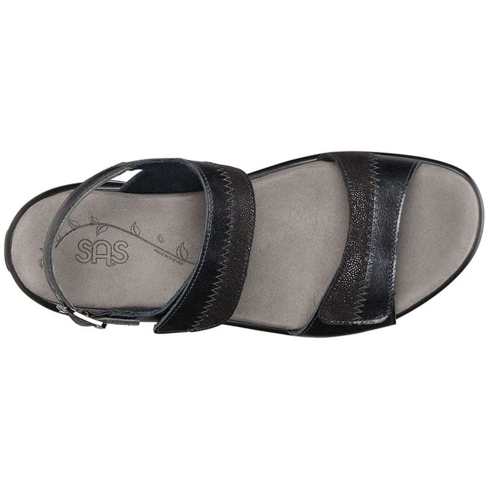 SAS Nudu Sandal Black Midnight Leather (Women's) 3 SAS Nudu Sandal Black Midnight Leather (Women's) - Image 3