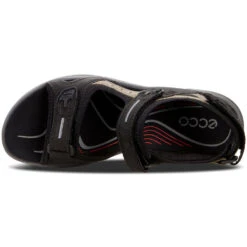 Ecco Yucatan Sandal Black/Mole/Black (Women's) -Fashion Shoe Store black mole 6