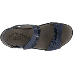SAS Nudu Sandal Navy Leather (Women's) -Fashion Shoe Store navy 6 a6c2bac4 a6cb 4916 9298 a9505f9eb410