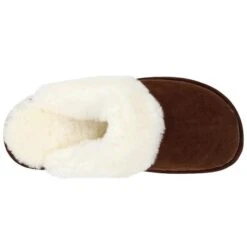 Old Friend Scuff Slipper Dark Brown Sheepskin (Women's) -Fashion Shoe Store pic5 a6bb1485 3724 4e3b a219 9f66bdf4a4cc