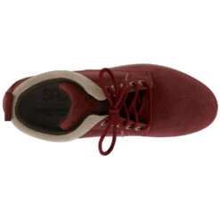 SAS Gretchen Chukka Water-Resistant Boot Red/Taupe Leather (Women's) -Fashion Shoe Store red 6 bbf1eb21 009f 4179 8c96 a4fb88b22230